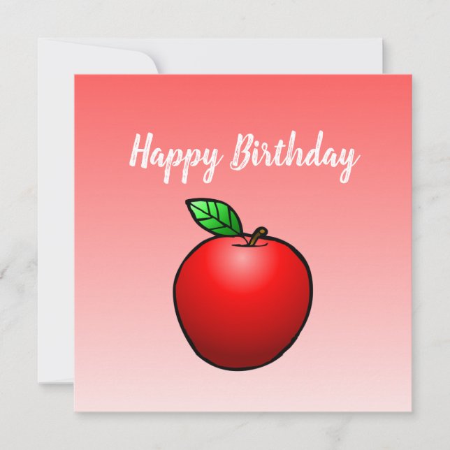 Cartão de Aniversário Apple (Frente)