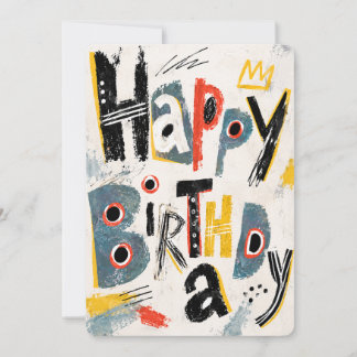 Cartão de Aniversário Artístico