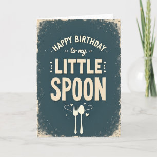 Cartão de Aniversário Azul Turquesa Little Spoon