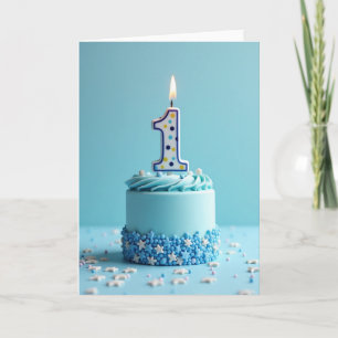 Cartão de Aniversário Azure