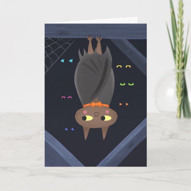 Cartão de Aniversário Bat Bonito (Frente)