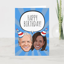 Cartão de Aniversário Biden Harris