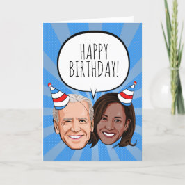 Cartão de Aniversário Biden Harris