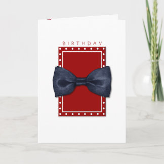 Cartão de Aniversário Black Bowtie
