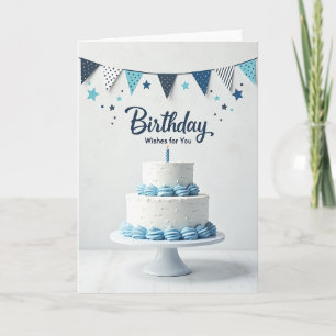 Cartão de Aniversário Blue Bunting