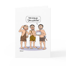 Cartão de aniversário "Bolo com Fogo" 55º