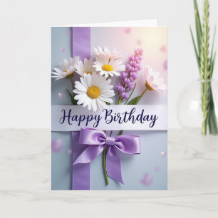 Cartão de Aniversário Bouquet Pastel