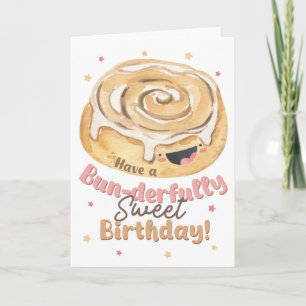 Cartão de Aniversário Bun-derfully Sweet   Rolo de