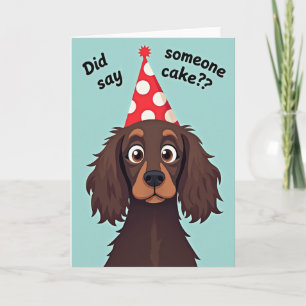 Cartão de Aniversário Cachorro Alegria