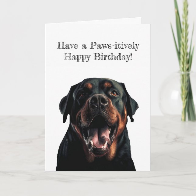 Cartão de aniversário Cachorro Fofo (Frente)