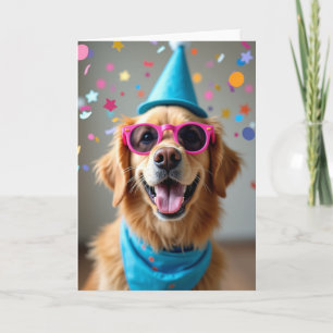 Cartão de Aniversário Canino Doce