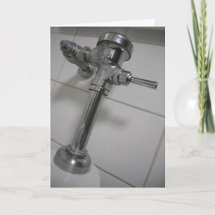 Cartão de Aniversário "Canos do Banheiro"