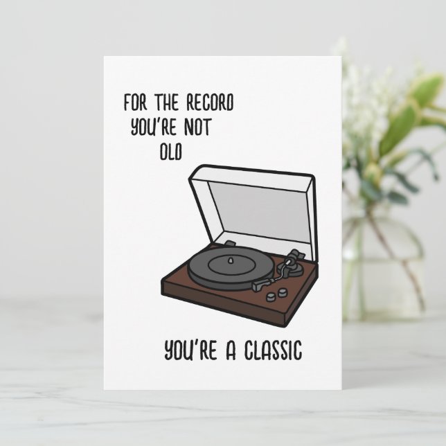 Cartão de Aniversário Cartão de aniversário engraç (Em pé/Frente)