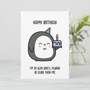 Cartão de Aniversário Cartão de aniversário engraç