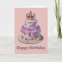 Cartão de Aniversário - Cartão de bolo de Aniversá