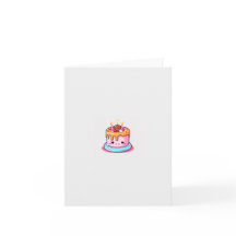 Cartão de aniversário, cartão de celebração. Bolo