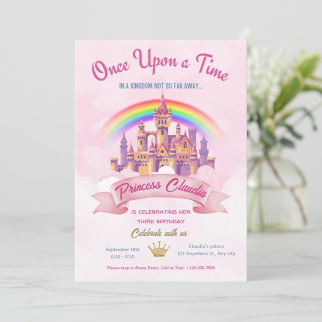 cartão de aniversário, cartão de convite de aniver (Em pé/Frente)