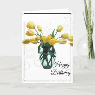 Cartão de Aniversário — Cartão De Tulipas Ama