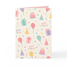 cartão de aniversário, cartão dobrável, feliz aniv