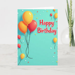 Cartão de Aniversário Celebração Aquática