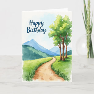 Cartão de Aniversário Cénico