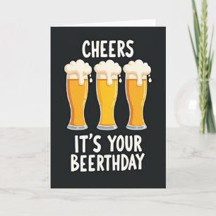 Cartão de Aniversário Cervejeiro Cheers