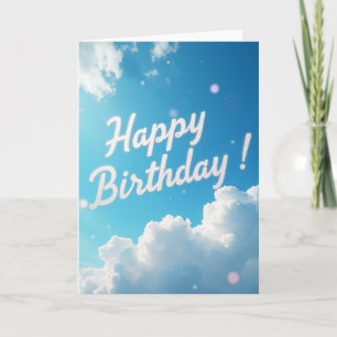 Cartão de Aniversário Céu Brilhante