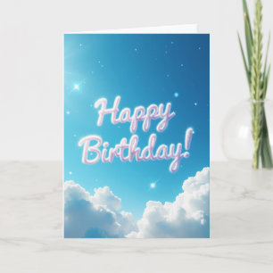 Cartão de Aniversário Céu Sonhador