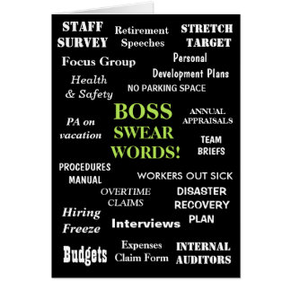Cartão de Aniversário Chefe | Palavras Engraçadas