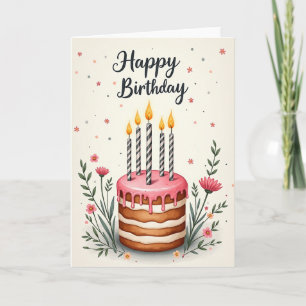 Cartão de Aniversário Chevron
