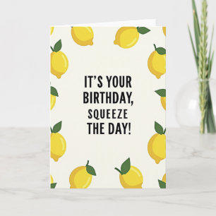 Cartão de Aniversário Citrus Birthday Squeeze