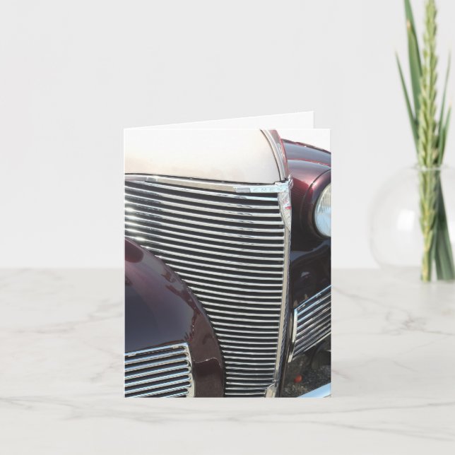 Cartão de Aniversário Clássico Street Rod para Car (Frente)
