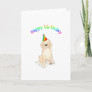 Cartão de aniversário Cockerpoo