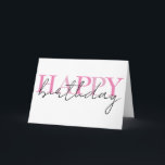 Cartão de Aniversário Colorido Simples<br><div class="desc">Este design pode ser personalizado escolhendo a opção Editar Design. Você também pode transferi-lo para outros itens.</div>