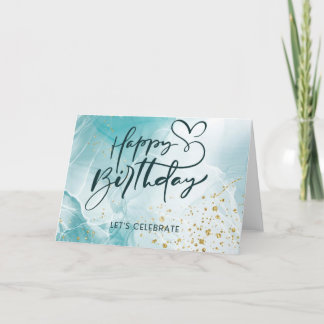 Cartão de Aniversário com Aestologia de Abstrato A