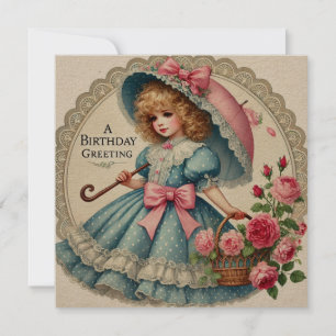 Cartão de Aniversário com Aquarela Inspirada em Vi