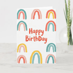 Cartão de Aniversário com Arcos Doces