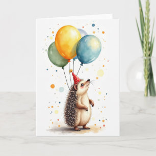 Cartão de Aniversário com Arte de Criatura Caprich