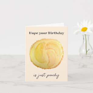 Cartão de Aniversário com Arte em Aquarela de Tort