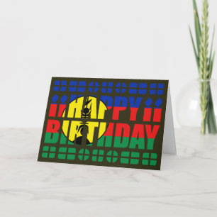 Cartão de Aniversário com Bandeira da Nova Caledôn