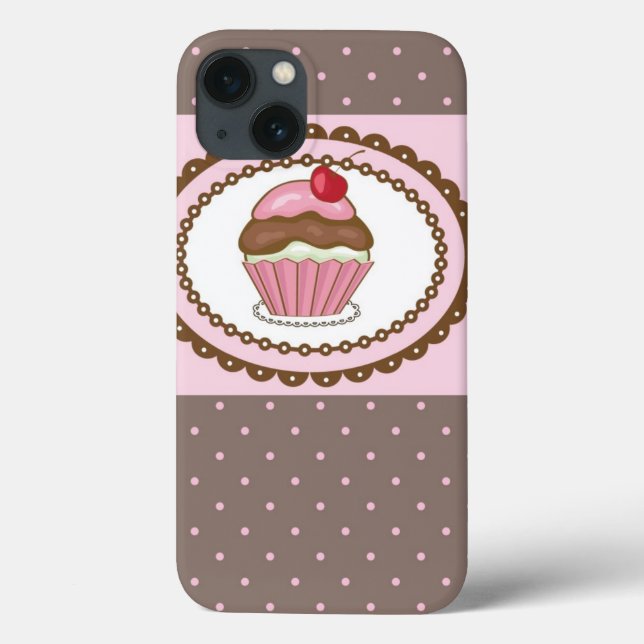 Cartão de aniversário com cupcake (Verso)