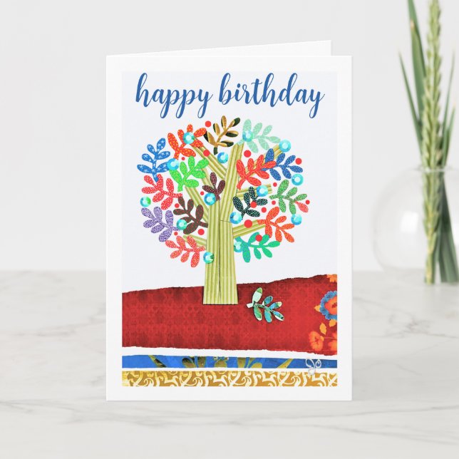 Cartão de Aniversário com doce poema de sonhos de  (Frente)