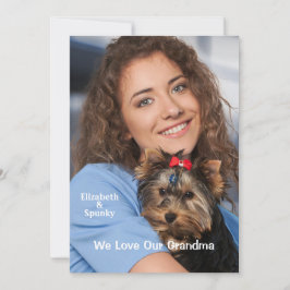 Cartão de Aniversário com Foto Personalizada