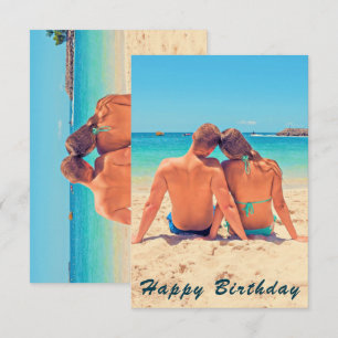 Cartão de Aniversário com Foto Personalizada Faça