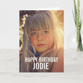 cartão de aniversário com foto personalizado