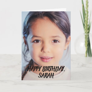 CARTÃO DE ANIVERSÁRIO COM FOTO SIMPLES MODERNO