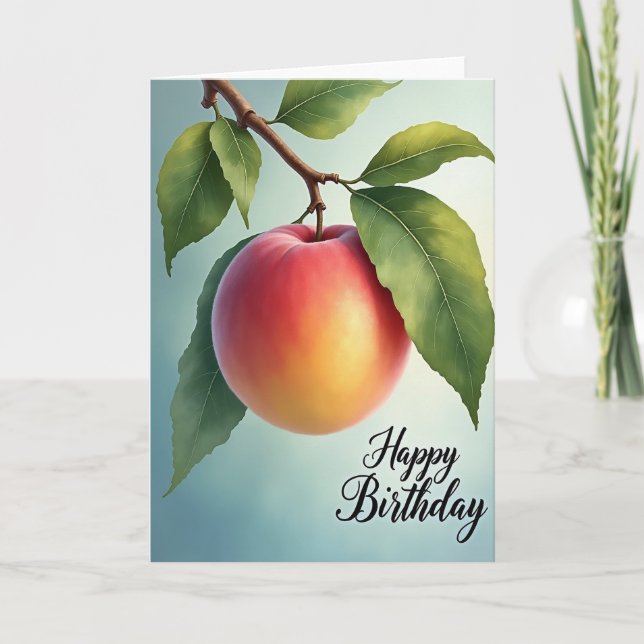 Cartão de Aniversário com Gradiente Doce (Frente)