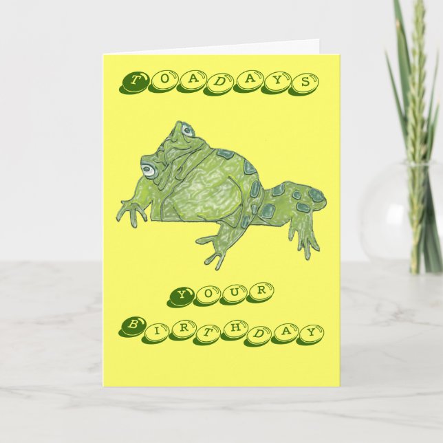 Cartão de Aniversário com "Hoje" (Frente)