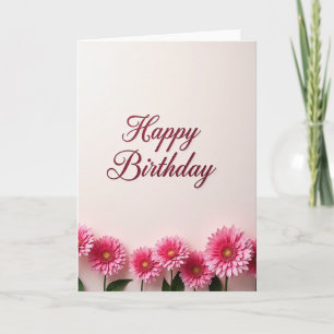 Cartão de Aniversário com Letra Brilhante