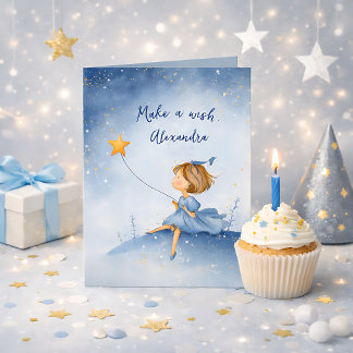 Cartão de Aniversário com Nome ou Texto Personaliz